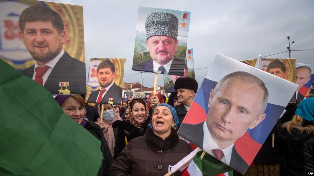 Митинг в поддержку Рамзана Кадырова в Грозном