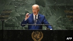 Președintele american, Joe Biden, se adresează celei de a 78-a Adunări Generale a Națiunilor Unite (AGNU) - New York, 19 septembrie 2023