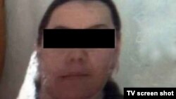 Айыпталынып жаткан аял. 