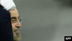 U.S. -- Hassan Rohani, President of Iran, after he spoke during the 68th Session of the United Nations General Assembly September 24, 2013 at UN headquarters in New York.