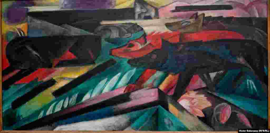 Franz Marc The Wolfes (Balkan War) Sammlung der Albright-Knox Art Gallery, Buffalo, Charles Clifton, James J. Forsyth and Goerge W. Goodyear Funds, 1951