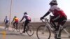 مسابقه بایسکل رانی دختران زیر نام جام ارغوان برگزار شد