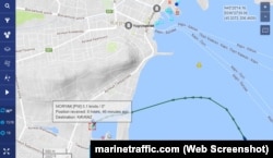 По последним данным Marrine Traffic, теплоход Moryak находится в порту Керчи