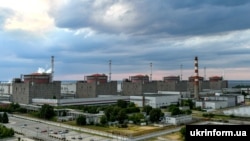 Zaporizhzhya nuclear power plant near the city of Enerhodar