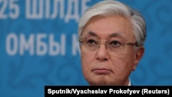 Ղազախստանի նախագահ Կասիմ-Ժոմարտ Տոկաևը` Ռուսաստան-Ղազախստան միջտարածաշրջանային համագործակցության 22-րդ ֆորումում։ Ռուսաստան, 2026թ. հուլիսի 25