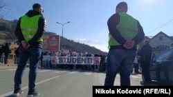 Protest studenata Državnog univerziteta, Novi Pazar, 4. februar 2025. 