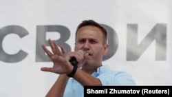 Российский оппозиционный политик Алексей Навальный.
