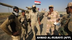 Իրաքի զինված ուժերի զինծառայողները Քիրքուքի մատույցներում, 15-ը հոկտեմբերի, 2017թ․