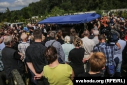 Пахаваньне Паўла Шарамета на Паўночных могілках у Менску
