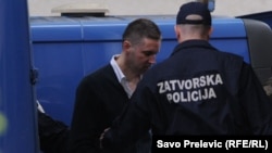 Osuđeni Saša Boreta, kome je ukinuta presuda od 30 godina zatvora zbog ubistva policijskog inspektora Slavoljuba Šćekića. Foto: Savo Prelević, 9. maj 2011. godine.