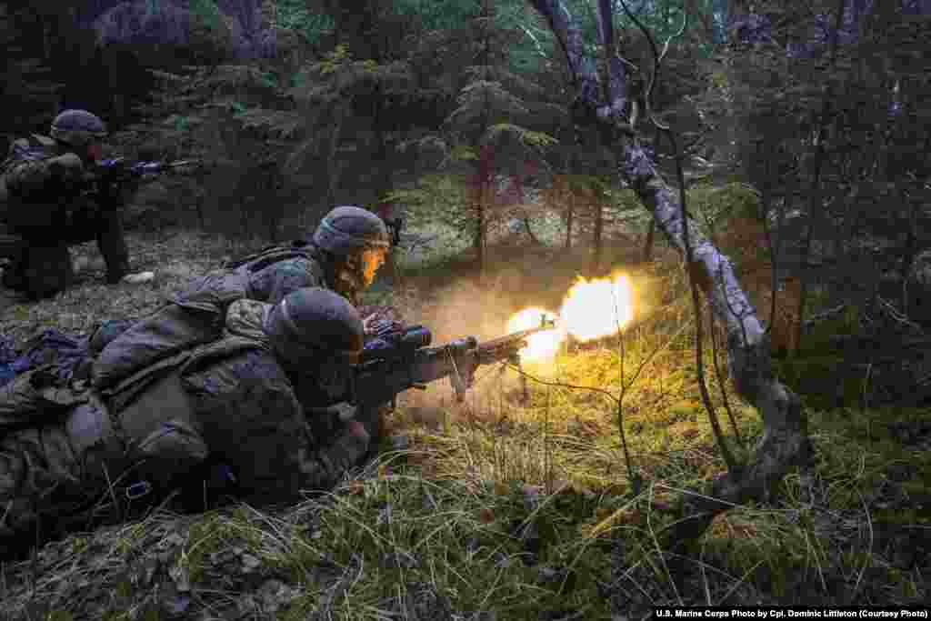 U.S. Marines training in Norway in 2018. Since 2017, hundreds of Marines have been based in the country, a move that reportedly came as a response to Russia&rsquo;s annexation of Crimea.