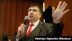 Украинадагы "Жаңы күчтөр кыймылынын" лидери Михаил Саакашвили.