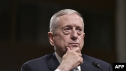 Retired Marine Corps general James Mattis testified before the Senate Armed Services Committee on Capitol Hill in Washington on January 12.