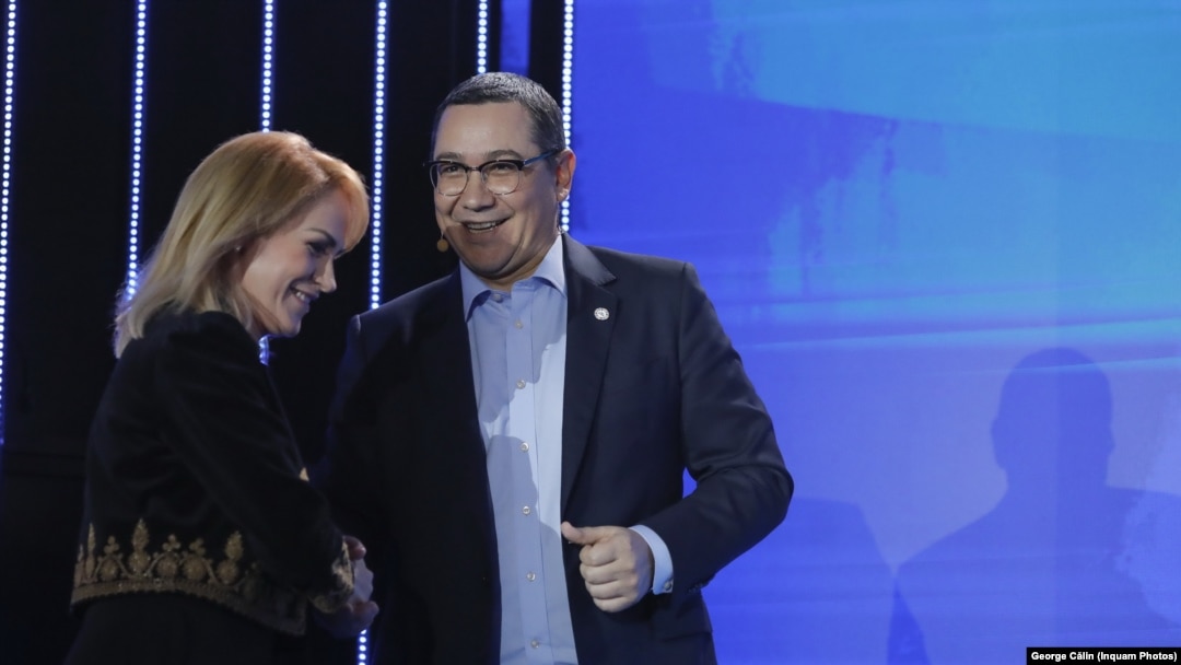 Gabriela Firea și Victor Ponta 