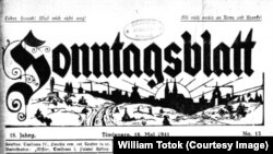 Gazeta anti-nazistă timişoreană, Sonntagsblatt, 1941