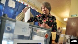 Secție de votare în Donețk.