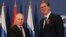 Presidenti rus, Vladimir Putin, dhe homologu i tij serb, Aleksandar Vuçiq.