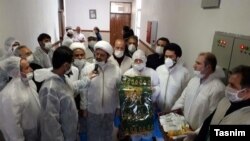 Iran - Clerics visiting coronavirus patients in Tehran. Undated