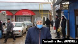La piață, în Fălești, ianuarie 2021.