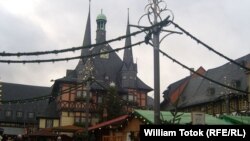 Târg de Crăciun la Wernigerode, Germania, decembrie 2019