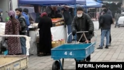 На рынке в Таджикистане. 2020 год.