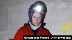 Активисты Greenpeace на АЭС Крюа во Франции, 28 ноября 2017 г.