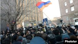 Акция протеста у посольства России в Армении. Ереван, 15 ноября. 