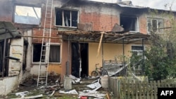 A residential building is in ruins following Russian drone attack in the Sumy region on September 20.