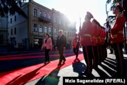 Президента Германии в грузинской столице встречали торжественно...