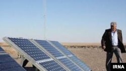 Small-scale solar energy being used in Iran.