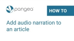 How to add audio narration to an article