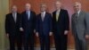 U.S. - Senators Mitch McConnell, John McCain, Robert Menendez and Jack Reed meet with Armenian President Serzh Sarkisian, Washington, 5May2015.