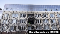 د کیف د طبي تاسیساتو مرکز د روسیې له برید وروسته. د جنوري ۵، ۲۰۲۶