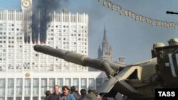 «Расстрел Белого дома» в Москве. Октябрь 1993 года