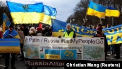 Антикремлівські акції протесту українців у Німеччині, 2022 рік