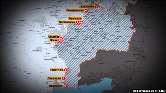 Радіо Свобода від власного джерела отримало один з варіантів розведення сил на Донбасі – карта