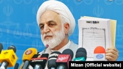 First deputy and the spokesman of Iran's judiciary, Gholamhossein Mohseni-Ejei.