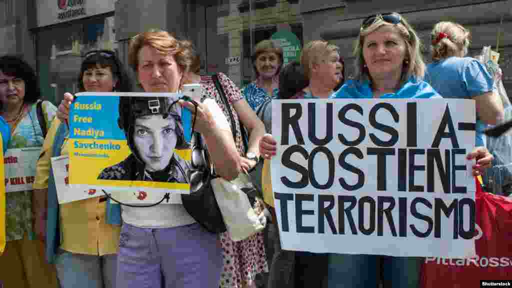 Акція проти політики Росії в Україні