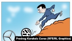 Karikatura Predraga Koraksića Coraxa