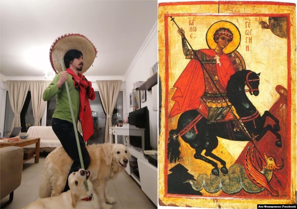 Икона, Свети Ѓорѓија ја убива ламјата