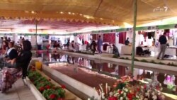 برگزاری نمایشگاه صنایع دستی بانوان در باغ چهلستون شهر کابل