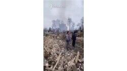 После обстрела 26 февраля, город Сумы в Украине