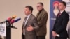 Lideri opozicije u Republici Srpskoj Nebojša Vukanović (prvi slijeva, Lista za pravdu i red), Milan Miličević (SDS) i Draško Stanivuković (PDP).