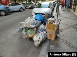 Gunoi neridicat în Sectorul 1, București, 5 iunie 2021