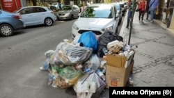 Sectorul 1 din București s-a umplut de gunoaie din cauza unui conflict între actuala administrație și compania de salubritate Romprest