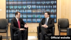 Premierul Vlad Filat cu Jose Manuel Barroso la Bruxelles