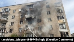 Наслідки російської атаки в Ізюмі. Архівне фото