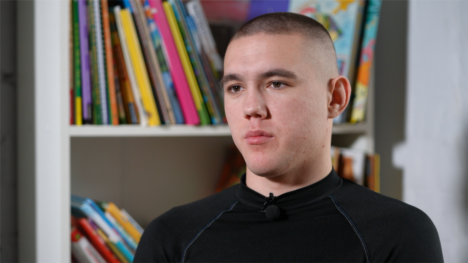 Kyiv. Vladyslav Rudenko from Kherson. The Save Ukraine organization helped him leave the occupied territories. 