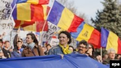 Celebrarea unificării Moldovei cu România la Chişinău, 25 martie 2012