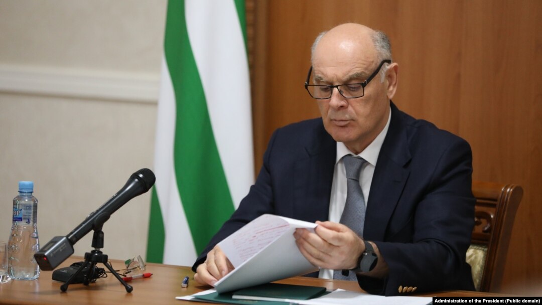 Президент Абхазии Аслан Бжания